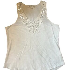 Idyllwind Ivory Lace Accent Tank Top
